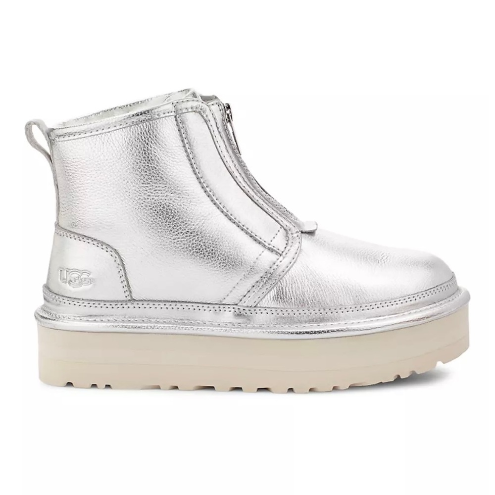 UGG Neumel Metallic Sheepskin Platform Boots